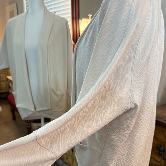 Prana Women's Cream Open Front Shrug - Picture 9 of 14